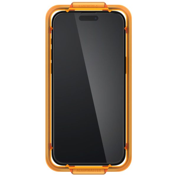 Rūdīta stikla ekrāna aizsargs iPhone 15 Plus ALM Glass FC - melns 2 gab.