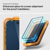 Rūdīta stikla ekrāna aizsargs iPhone 15 Plus ALM Glass FC - melns 2 gab.