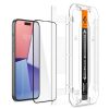 Rūdīta stikla ekrāna aizsargs iPhone 15 Plus Glas.tR EZ Fit FC - melns 2 gab.