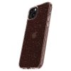 Šķidro kristālu mirdzošs iPhone 15 Plus vāciņš - rozā caurspīdīgs