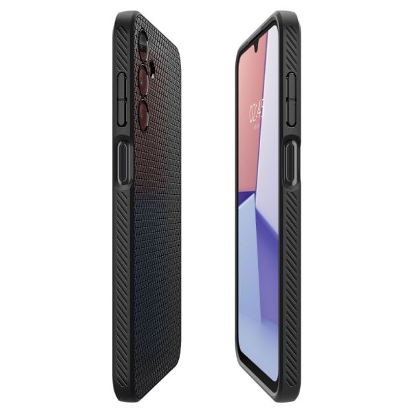 Samsung Galaxy A15 4G / 5G Liquid Air maciņš - matēti melns