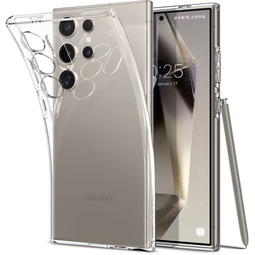 Aizsargvāciņš Samsung Galaxy S24 Ultra Liquid Crystal - caurspīdīgs