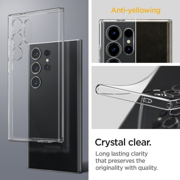 Aizsargvāciņš Samsung Galaxy S24 Ultra Liquid Crystal - caurspīdīgs