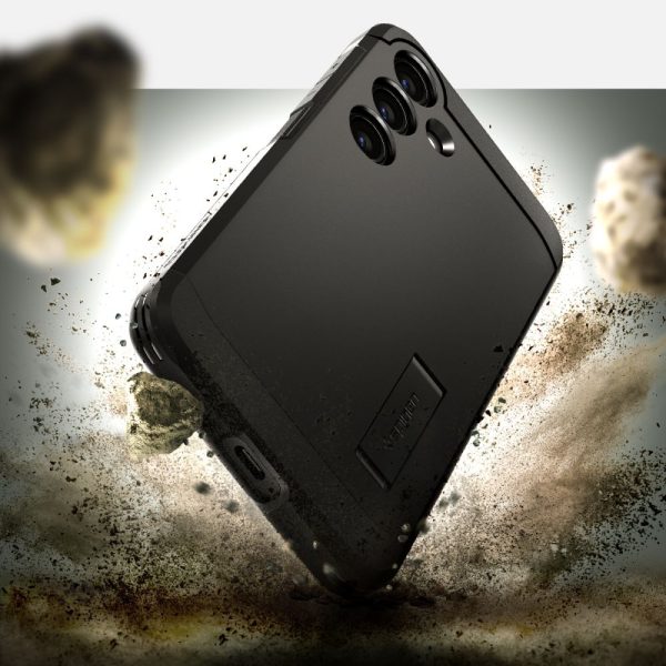 Samsung Galaxy S24+ izturīgais bruņu maciņš - melns