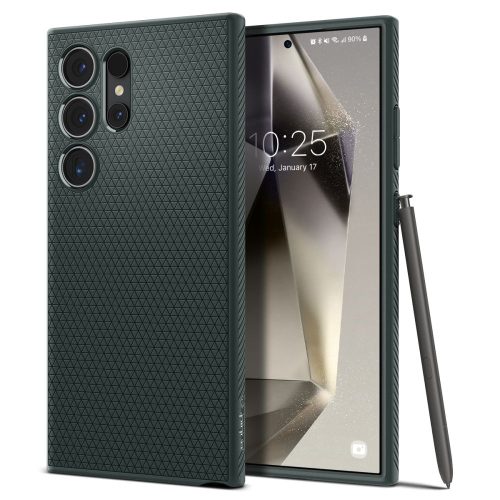 Samsung Galaxy S24 Ultra Liquid Air aizsargvāciņš - tumši zaļš