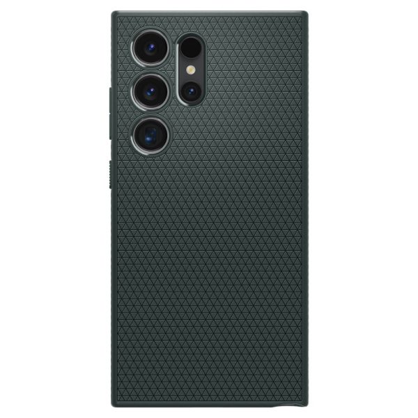 Samsung Galaxy S24 Ultra Liquid Air aizsargvāciņš - tumši zaļš