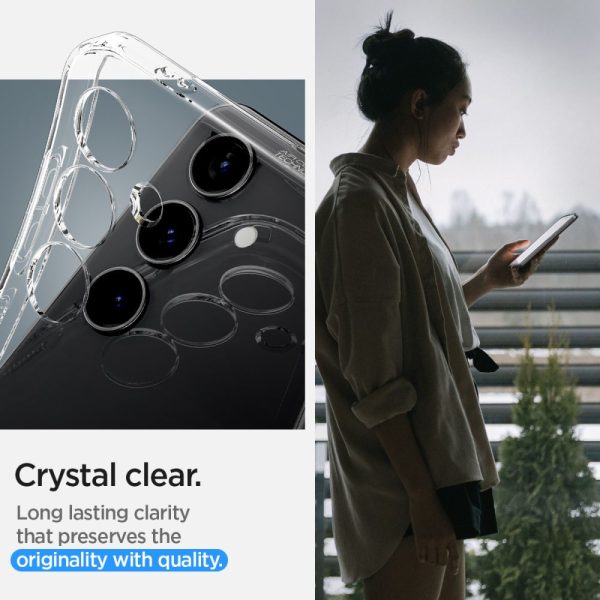 Šķidro kristālu aizsargvāciņš Samsung Galaxy S24+ tālrunim - caurspīdīgs