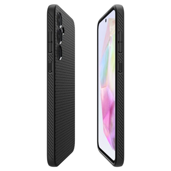 Aizsargvāciņš Samsung Galaxy A35 5G Liquid Air - matēti melns
