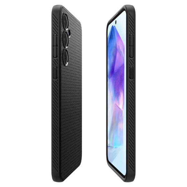 Aizsargvāciņš Samsung Galaxy A55 5G Liquid Air - matēti melns