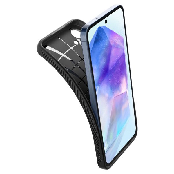 Aizsargvāciņš Samsung Galaxy A55 5G Liquid Air - matēti melns