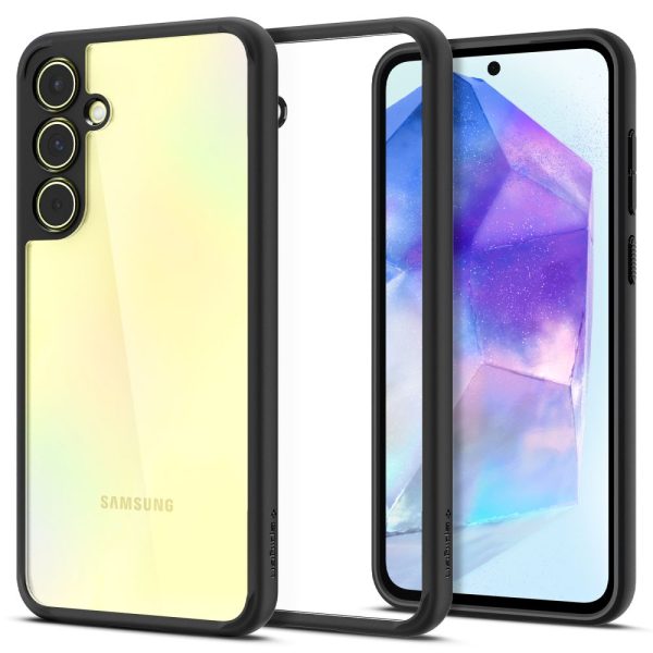 Samsung Galaxy A55 5G Ultra Hybrid aizmugurējais vāciņš - matēti melns