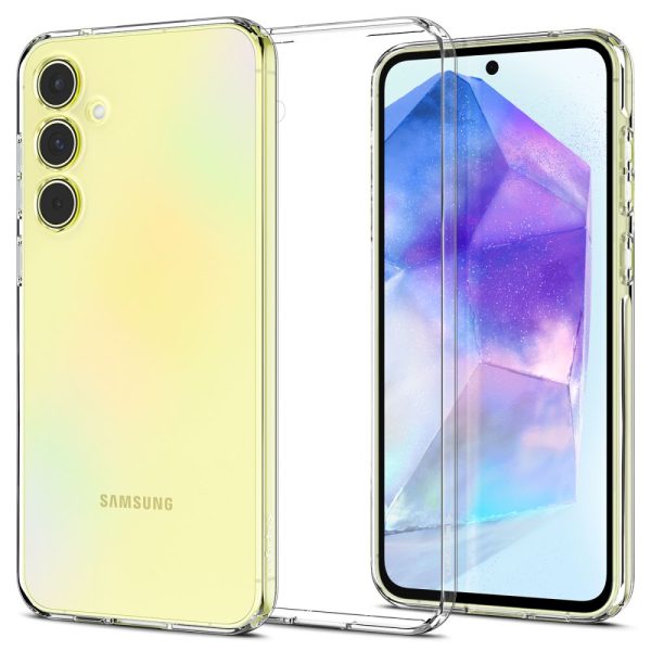Samsung Galaxy A55 5G šķidro kristālu aizmugurējais vāciņš - caurspīdīgs