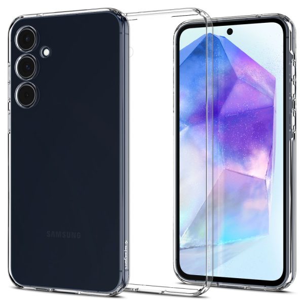 Samsung Galaxy A55 5G šķidro kristālu aizmugurējais vāciņš - caurspīdīgs