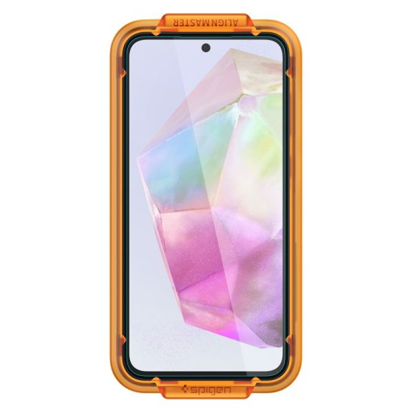Rūdīts stikls ar montāžas rāmi priekš Samsung Galaxy A35 Glas tR AlignMaster - 2 gab.