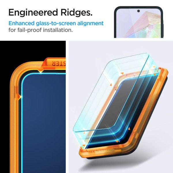 Rūdīts stikls ar montāžas rāmi priekš Samsung Galaxy A35 Glas tR AlignMaster - 2 gab.