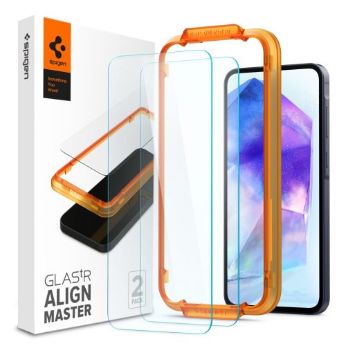 Rūdīts stikls ar montāžas rāmi priekš Samsung Galaxy A55 Glas tR AlignMaster - 2 gab.