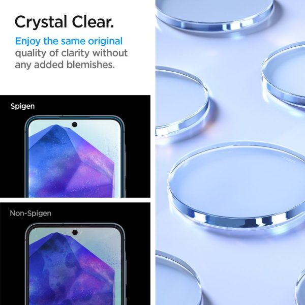 Rūdīts stikls ar montāžas rāmi priekš Samsung Galaxy A55 Glas tR AlignMaster - 2 gab.