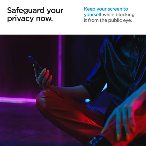 Aizsargstikls Samsung Galaxy S24 Ultra Glas.tR EZ Fit Privacy ekrānam - 2 gab.