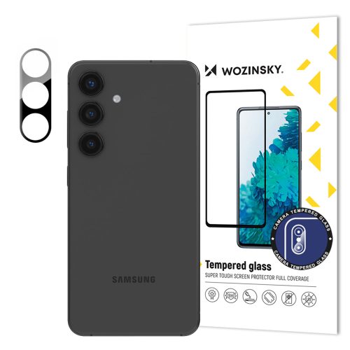 9H rūdīts stikls Samsung Galaxy S24 kamerai, pilnībā aprīkots kameras stikls