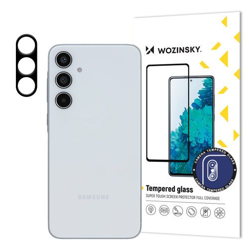 9H rūdīts stikls Samsung Galaxy A35 kamerai, pilnībā aprīkots kameras stikls