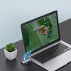 SD/micro SD atmiņas karšu lasītājs ar USB-C/USB-A savienotājiem - pelēks