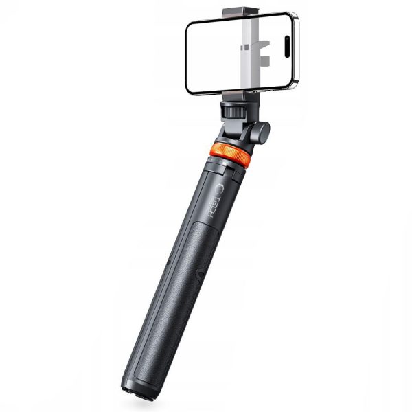 Bluetooth selfiju nūja ar statīvu, tālvadības pulti un galvu no 180 līdz 148 cm - balta