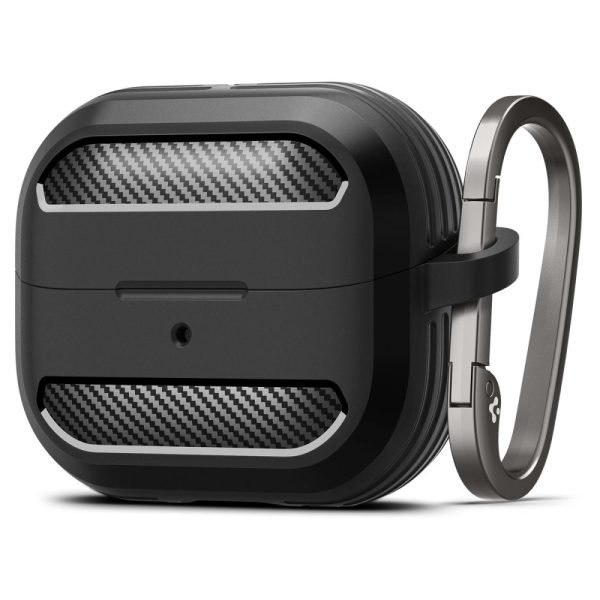 Samsung Galaxy Buds 3 / 3 Pro Rugged Armor austiņu maciņš - melns