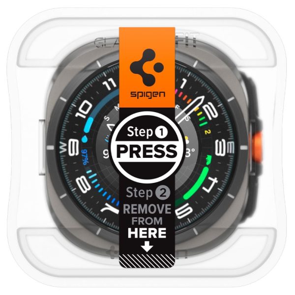 Rūdīts stikls ar montāžas rāmi Samsung Galaxy Watch Ultra 47 mm - 2 gab.