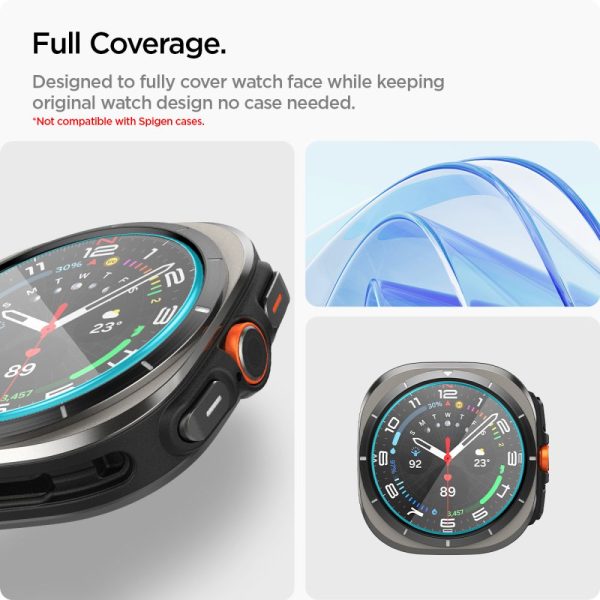 Rūdīts stikls ar montāžas rāmi Samsung Galaxy Watch Ultra 47 mm - 2 gab.