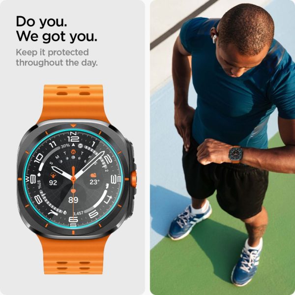Rūdīts stikls ar montāžas rāmi Samsung Galaxy Watch Ultra 47 mm - 2 gab.