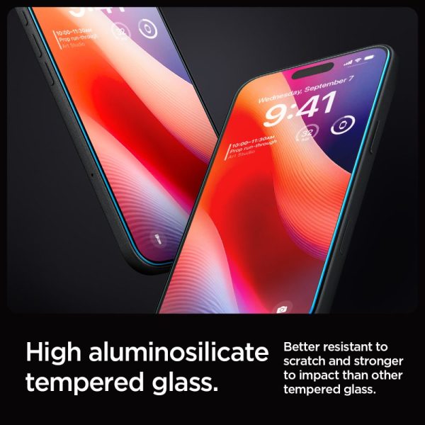 Rūdīta stikla ekrāna aizsargs iPhone 16 Pro Glas.tR EZ Fit