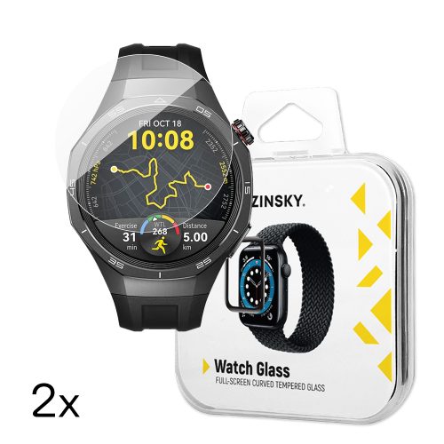 Rūdīts stikls Huawei Watch GT 5 / GT 5 Pro / GT 4 / GT 4 Pro / GT 3 / GT 3 Pro Full Glue 42mm - 2 gab.