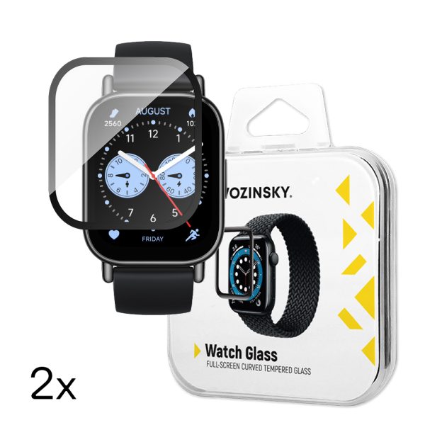 Rūdīts stikls Xiaomi Redmi Watch 5 Lite Full Glue - 2 gab.