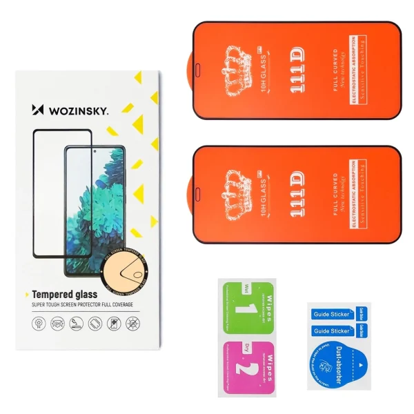 Rūdīts stikls Xiaomi POCO M7 pilnībā līmējamam rūdītajam stiklam - 2 gab.