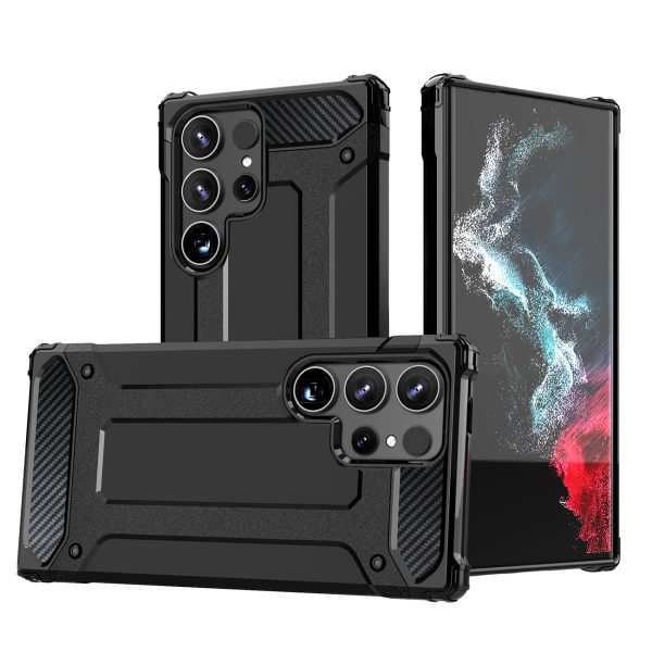 Hibrīda bruņu maciņš Xiaomi Redmi Note 14 Pro 4G / 5G / Poco X7 Hybrid Armor - melns