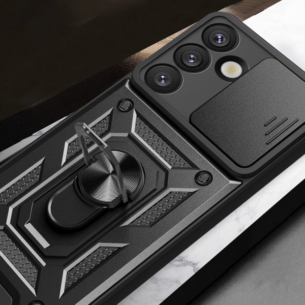 Hybrid Armor Camshield maciņš ar statīvu un kameras pārsegu OnePlus Nord 4 5G - melns