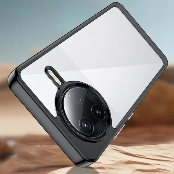 Xiaomi Poco F7 Ultra kosmosa maciņš ar gēla rāmi - melns