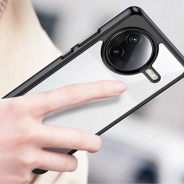 Xiaomi Poco F7 Ultra kosmosa maciņš ar gēla rāmi - melns