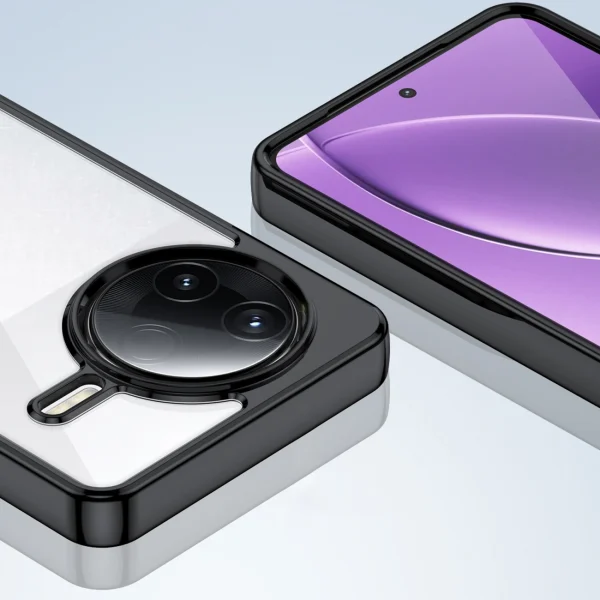 Xiaomi Poco F7 Ultra kosmosa maciņš ar gēla rāmi - melns