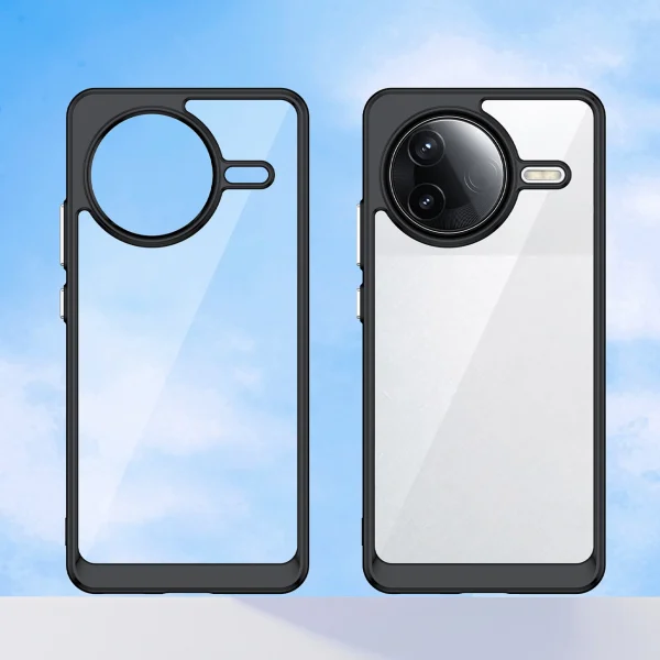 Xiaomi Poco F7 Ultra kosmosa maciņš ar gēla rāmi - melns