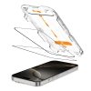 Rūdīts stikls iPhone 16 Pro Max ar Quick Set+ uzstādīšanas rāmi - 2 gab.