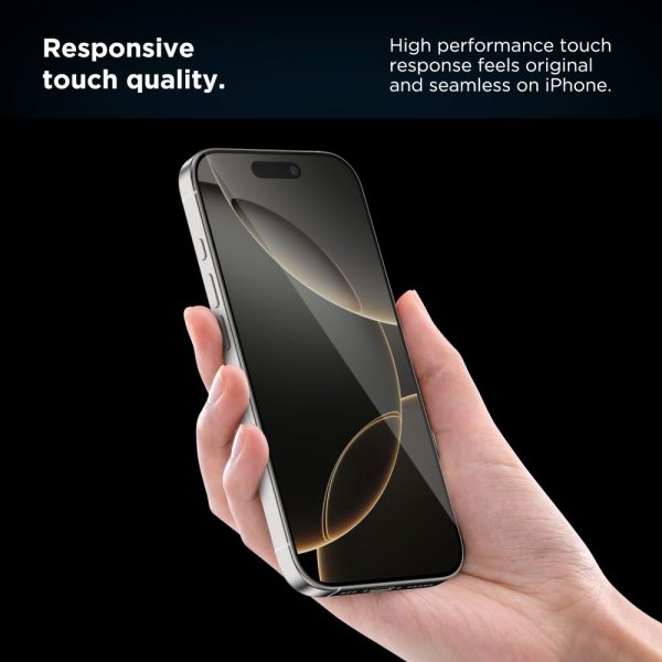 Rūdīts stikls iPhone 16 Pro Max ar Quick Set+ uzstādīšanas rāmi - 2 gab.