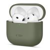 Aizsargājošs silikona maciņš Apple AirPods 4 austiņām - olīvkrāsas