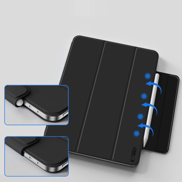 Aizsargvāciņš iPad 10.9'' 2022 / iPad 11'' 2025 Smartcase Magnetic - melns