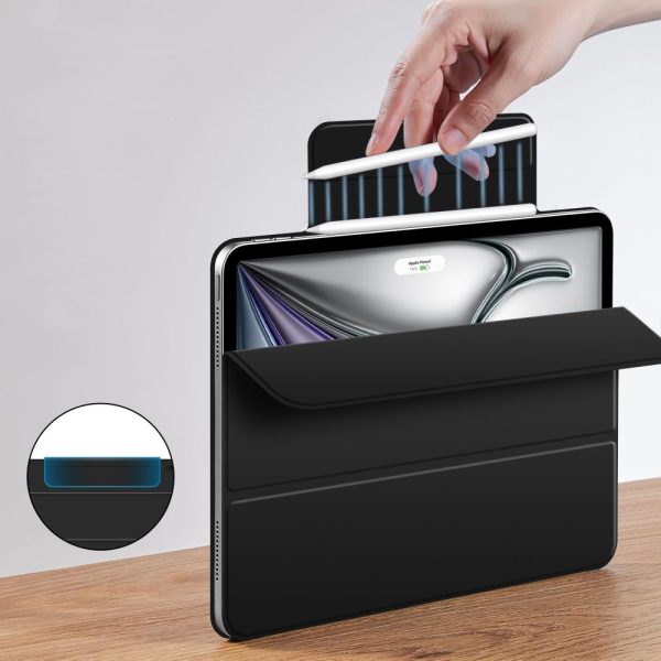 Aizsargvāciņš iPad Air 13'' 2024 / 2025 Smartcase Magnetic - melns