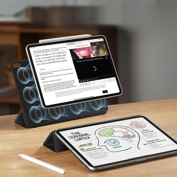 Aizsargvāciņš iPad Air 13'' 2024 / 2025 Smartcase Magnetic - melns
