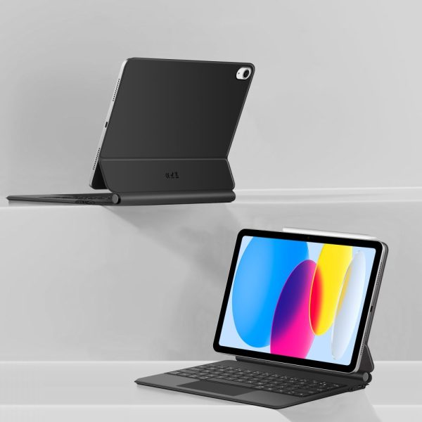iPad 10.9'' 2022 / iPad 11'' 2025 Smartcase magnētiskais tastatūras maciņš - melns