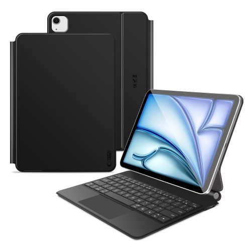 iPad Air 10.9'' 2020 / 2022 / iPad Air 11'' 2024 / 2025 Smartcase magnētiskais tastatūras maciņš - melns