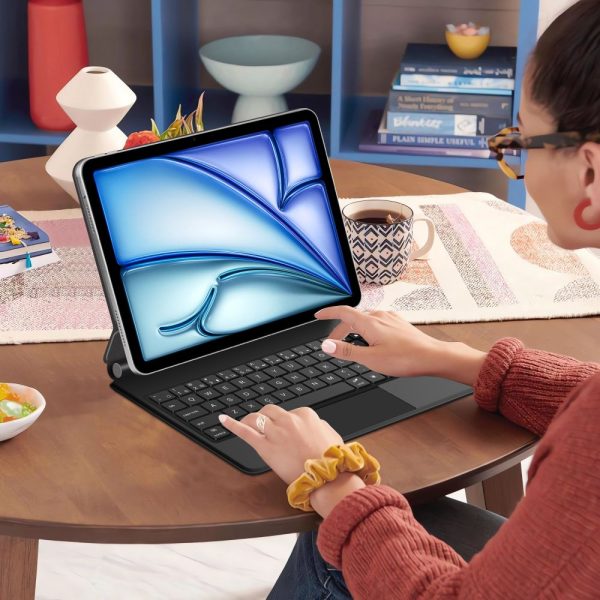 iPad Air 10.9'' 2020 / 2022 / iPad Air 11'' 2024 / 2025 Smartcase magnētiskais tastatūras maciņš - melns