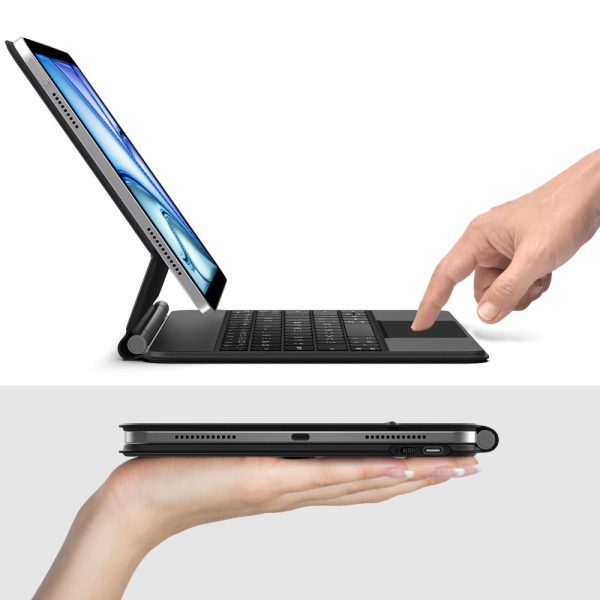 iPad Air 10.9'' 2020 / 2022 / iPad Air 11'' 2024 / 2025 Smartcase magnētiskais tastatūras maciņš - melns